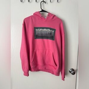 Pink Graphic Hoodie